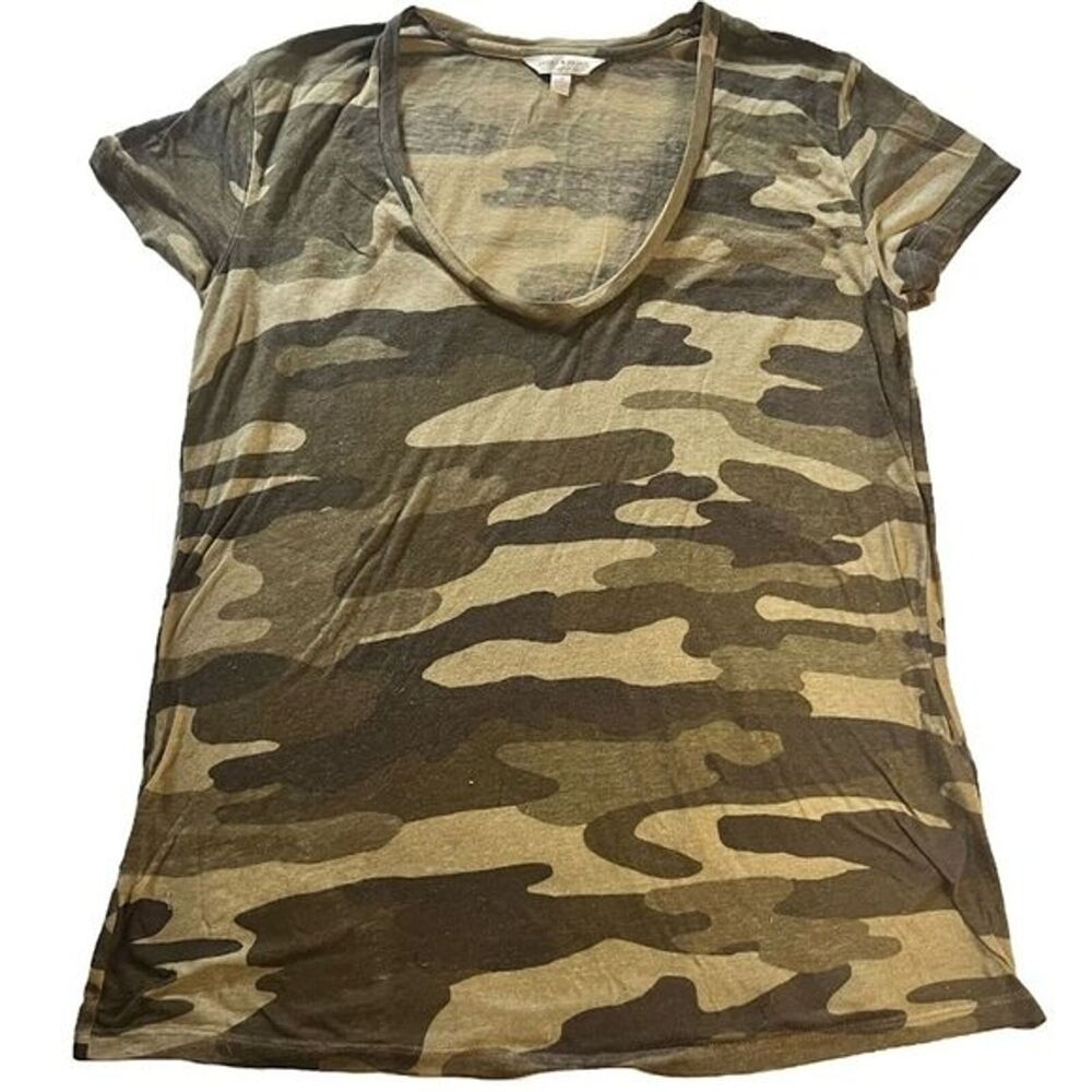 Green Camouflage‎ Lucky Brand Short Sleeve Tee Shirt Size Medium
